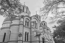 Saint Vladimir S Cathedral In BW Stock Photos Saint Vladimir S Cathedral In BW Stock Photos