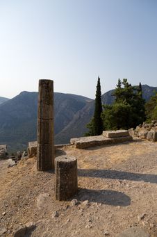 Greece. Delphi. Ancient Ruins Stock Photos Greece. Delphi. Ancient Ruins Stock Photos