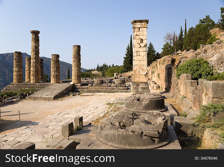 Greece. Delphi. Temple of Apollo