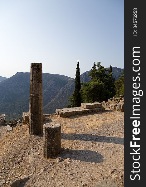 Greece. Delphi. Ancient Ruins