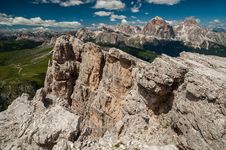 Dolomites Mountains, Formin Mountain, Italy Stock Images