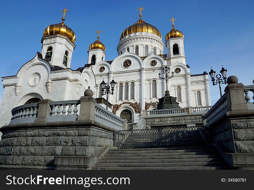 Christ the Saviour Cathedral in Moscow, Russia