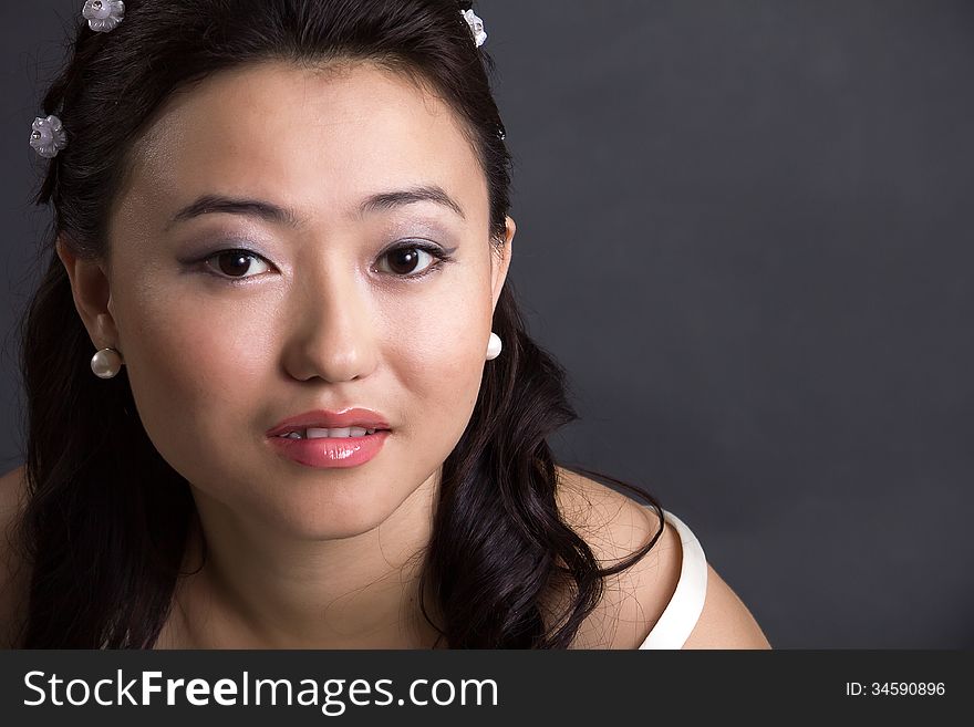 Portrait of the Asian young woman. Portrait of the Asian young woman