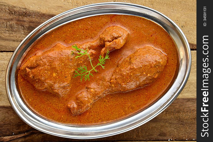 Indian Dish of butter Chicken curry