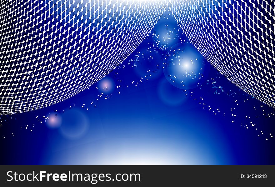 Vector abstract background with grid