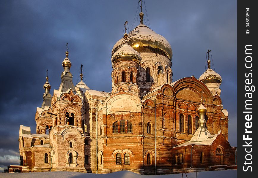 Russian orthodoxy monastery in Perm region. Russian orthodoxy monastery in Perm region