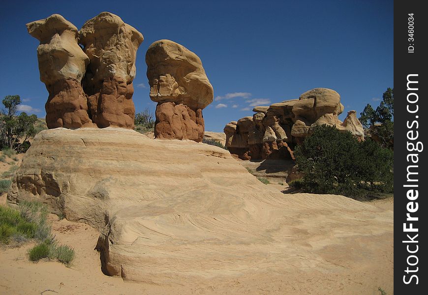 The picture taken in Devils Garden of Grand Staircase-Escalante National Monument.
