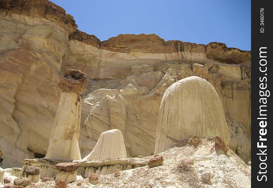 The picture taken in Wahweap Hoodoos Area in Grand Staircase-Escalante National Monument.