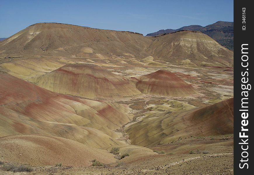 Painted Hills are located in John Day Fossils National Monument.