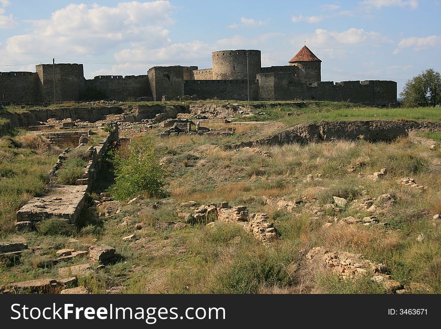 Beautiful fortress in the city of Belgorod-Dnestrovskiy (Ukraine)