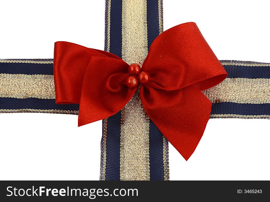 Gift Golden Ribbon And Bow