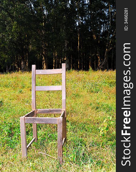 The empty chair in Hong Kong Shing Mun Country Park