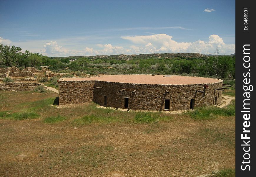 Great Kiva can be found in Aztec Ruins National Monument in New Mexico