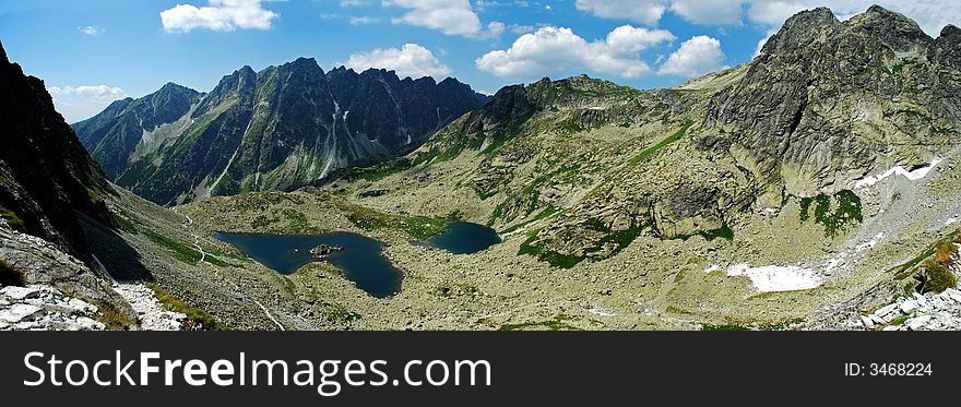 High Tatras mountain panoramic picture, Slovakia. High Tatras mountain panoramic picture, Slovakia
