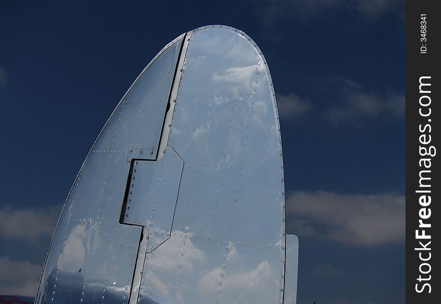 Airplane tail at miramar show