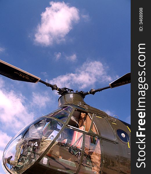 OLD Helicopter Nose At Airshow