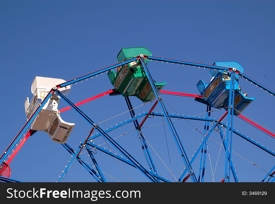 Ferris wheel at a California beach. Ferris wheel at a California beach