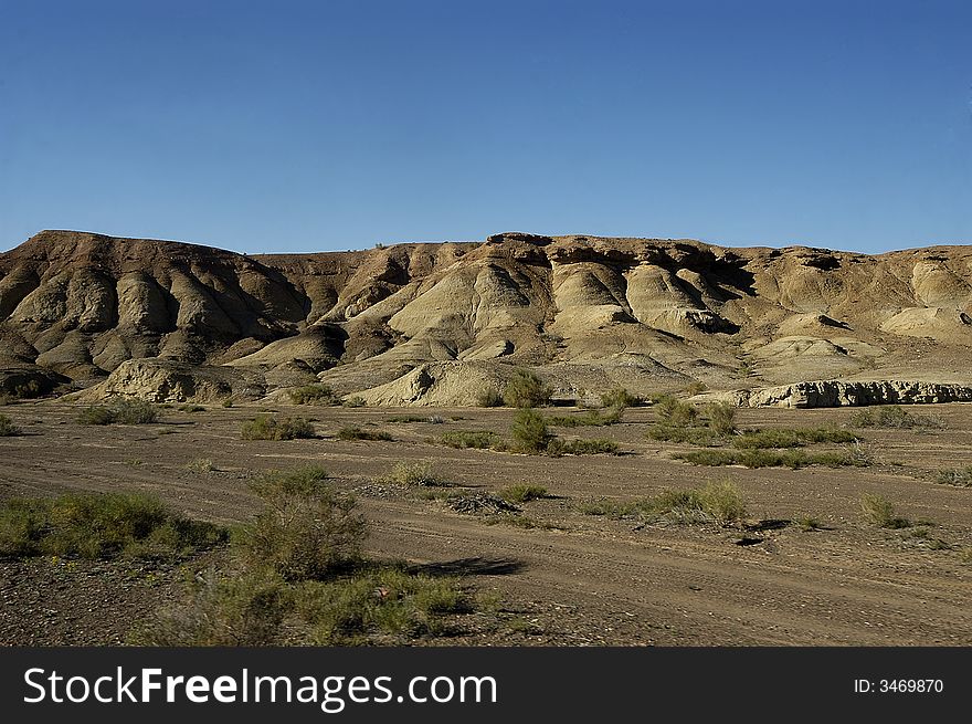 Hill that contained lot of iron substances. Hill that contained lot of iron substances