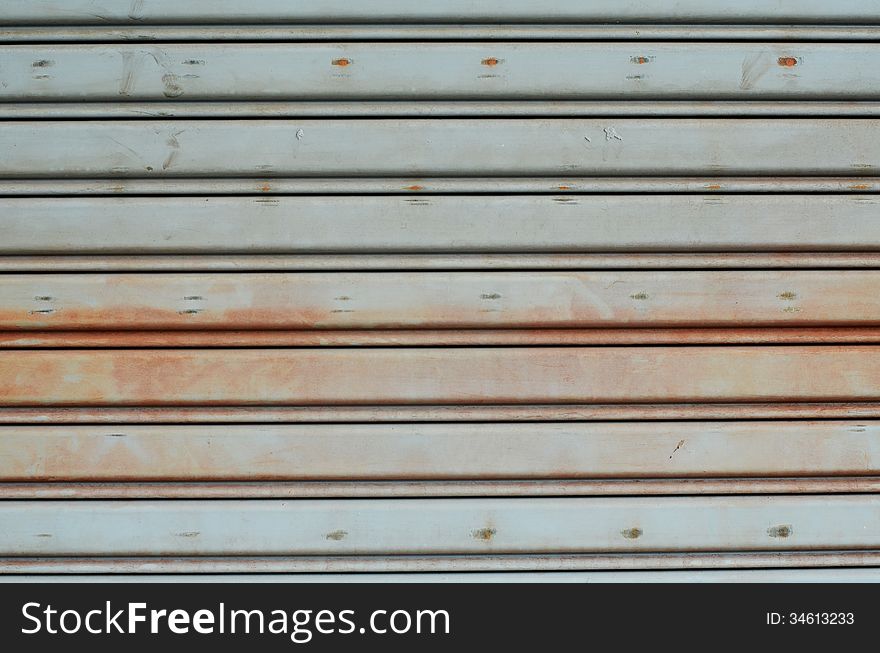 Rusty steel door texture background