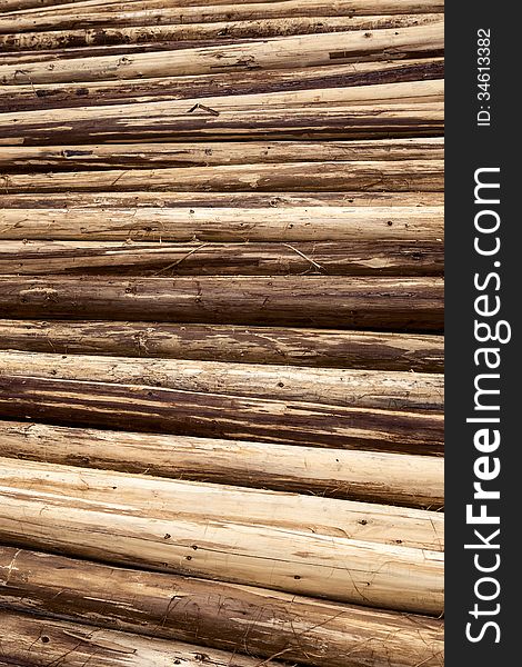 Stack of wood background
