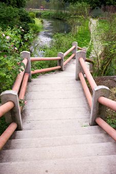 Outdoor Concrete Stairway Path Royalty Free Stock Image Outdoor Concrete Stairway Path Royalty Free Stock Image