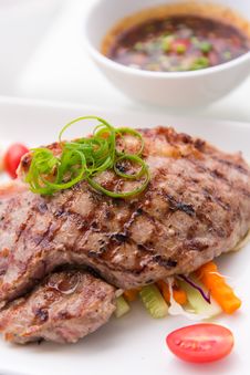 Grilled Beef Pork Steak Royalty Free Stock Photos Grilled Beef Pork Steak Royalty Free Stock Photos