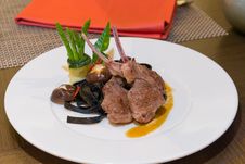 Roasted Lamb Steak Royalty Free Stock Photos Roasted Lamb Steak Royalty Free Stock Photos