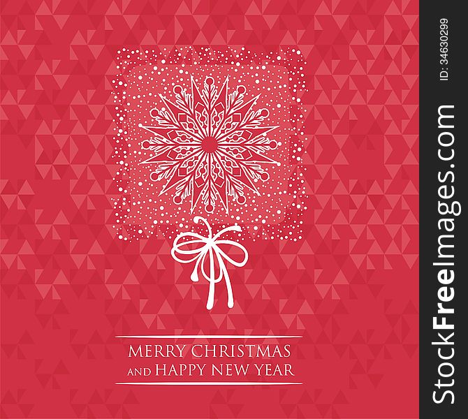 Christmas card abstract background with decorative snowflake. Christmas card abstract background with decorative snowflake