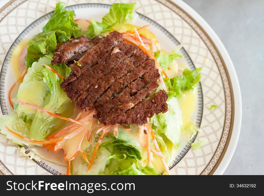 Fried Pork With Vegetables