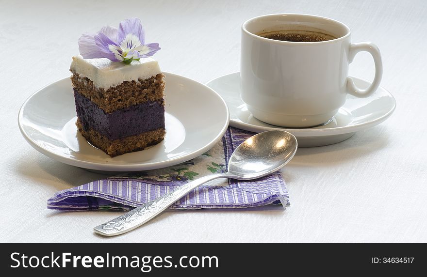 Blueberry's pie bars with ricotta creamю From series Summer desserts. Blueberry's pie bars with ricotta creamю From series Summer desserts