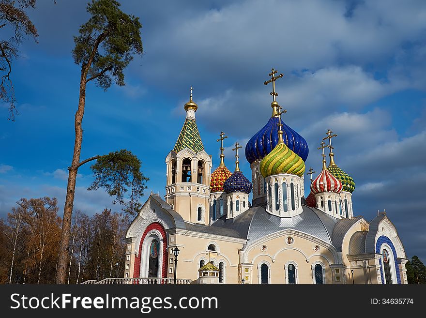 The temple of the Holy Prince Igor of Chernigov. Moscow. Russia,. The temple of the Holy Prince Igor of Chernigov. Moscow. Russia,