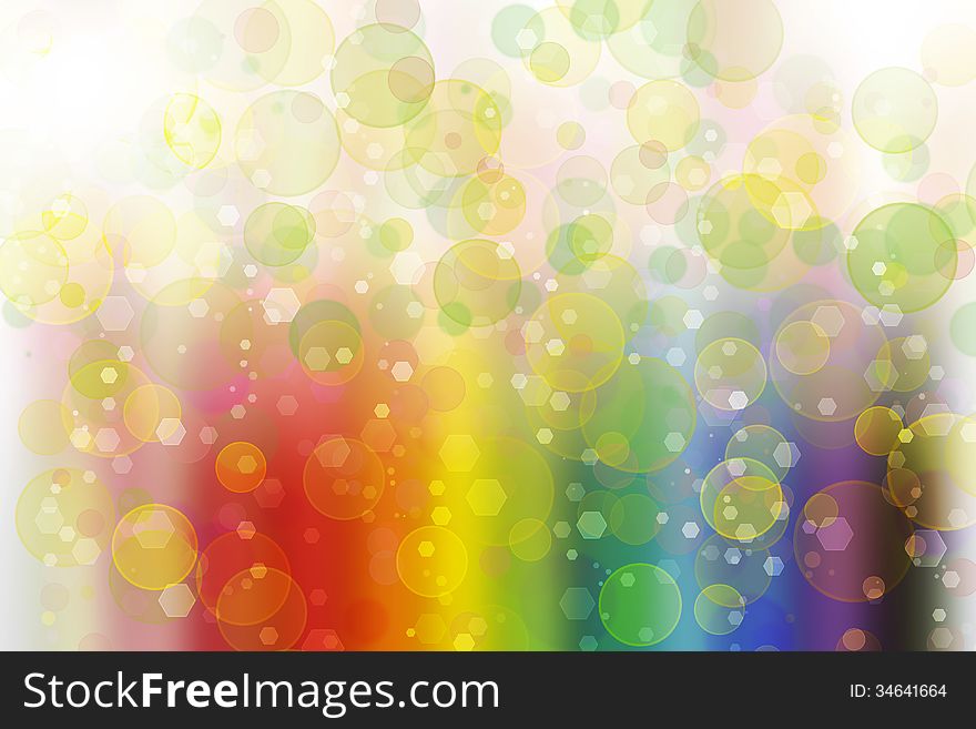 Circle light background with rainbow color. Circle light background with rainbow color