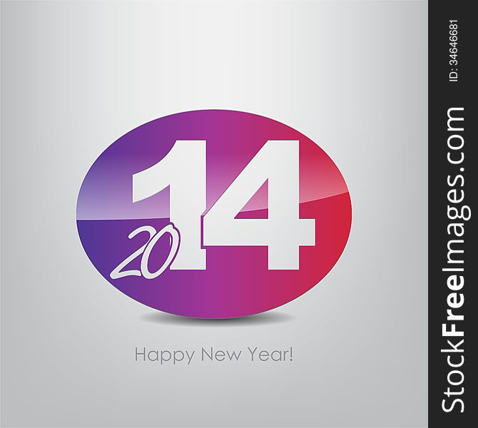 New year 2014 poster. Typography background. Happy new year. New year 2014 poster. Typography background. Happy new year.