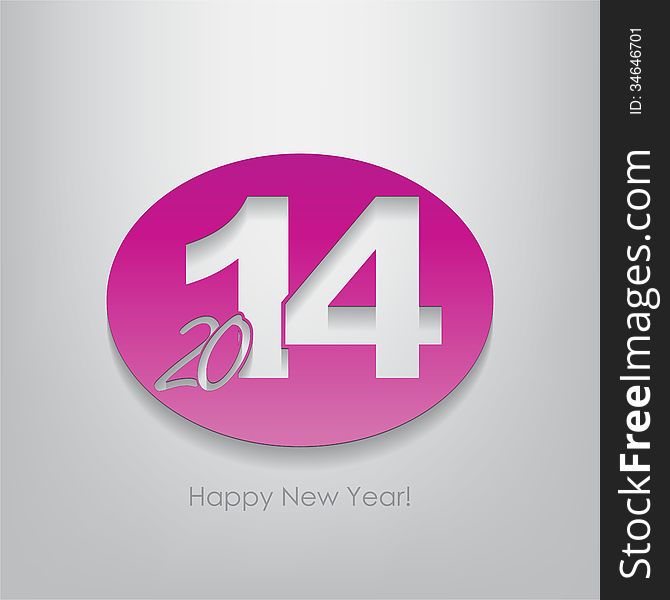 New year 2014 poster. Typography background. Happy new year. New year 2014 poster. Typography background. Happy new year.