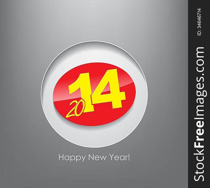 New year 2014 poster. Typography background. Happy new year. New year 2014 poster. Typography background. Happy new year.
