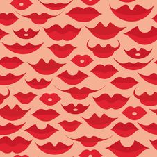 Seamless Lips Pattern Stock Images Seamless Lips Pattern Stock Images