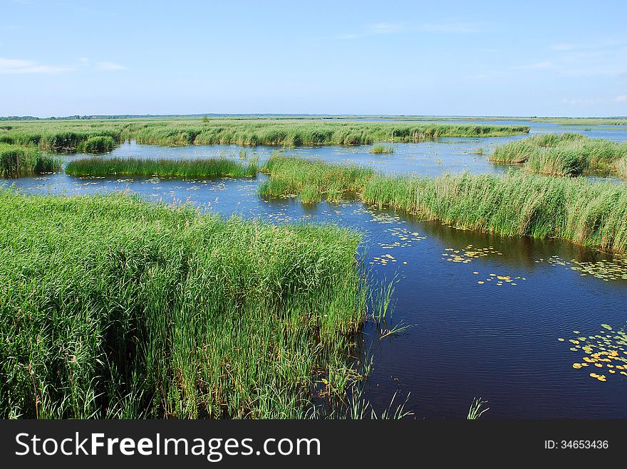 Lake Pape, coastal lagoon lake