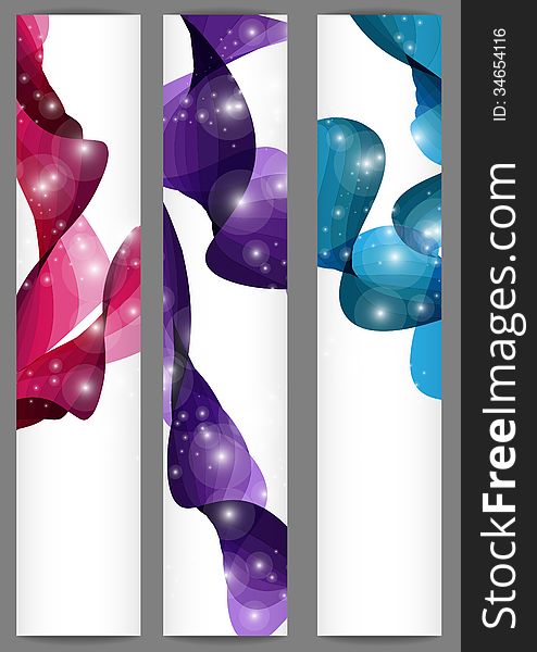 Set Of Three Banners. Vector Illustration. Eps 10. Set Of Three Banners. Vector Illustration. Eps 10.