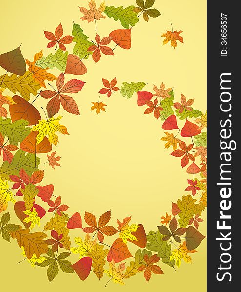 Abstract Autumn Background. Vector Illustration. Eps 10.