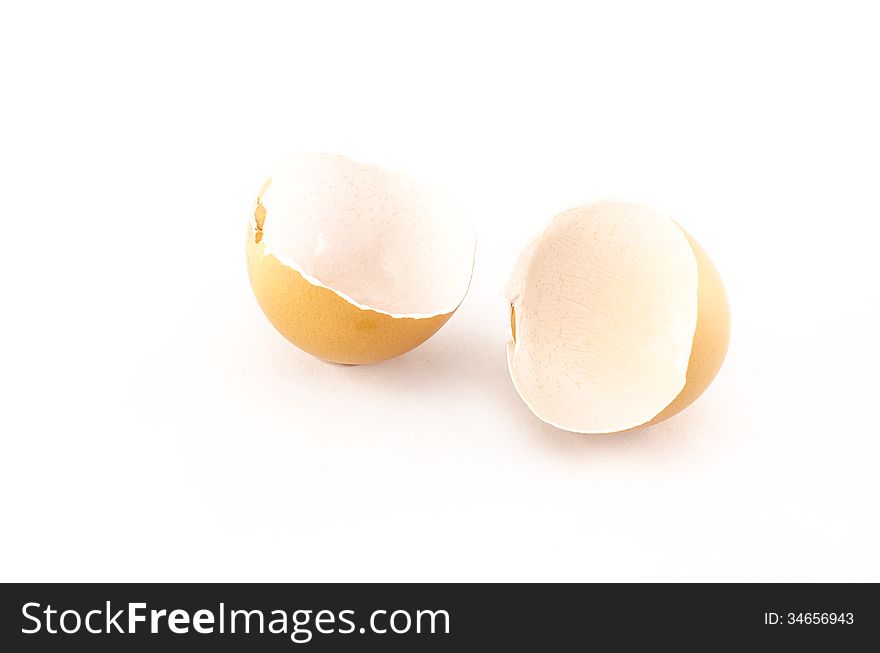 Egg Shell Isolated On White