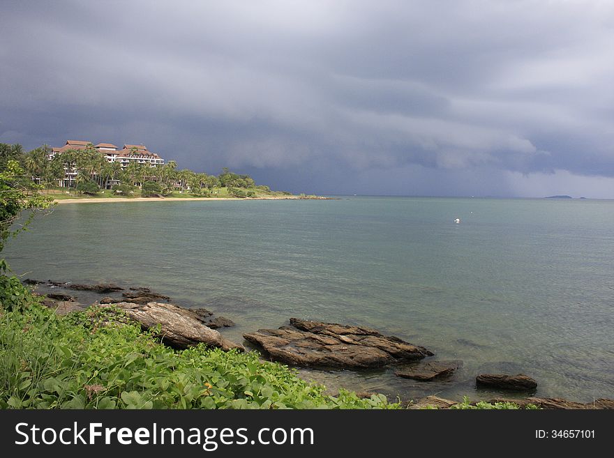 Far View From Walk Way To Pier At Khao Laem Ya National Park