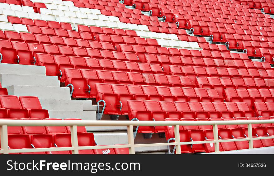 Chairs in the stadium