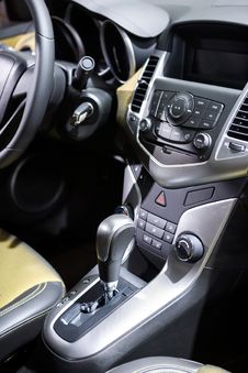 Car Control Panel And Automatic Transmission Stock Image Car Control Panel And Automatic Transmission Stock Image