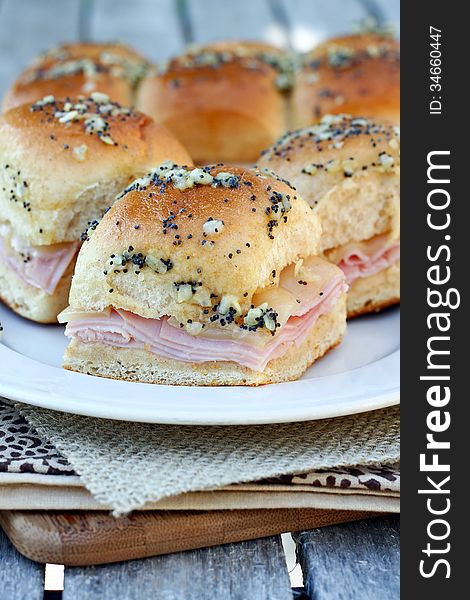 Ham and Cheese Sandwiches