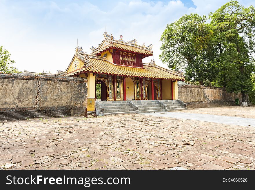 Hien Duc Gate at Minh Mang tomb - The Imperial City of Hue, VIet