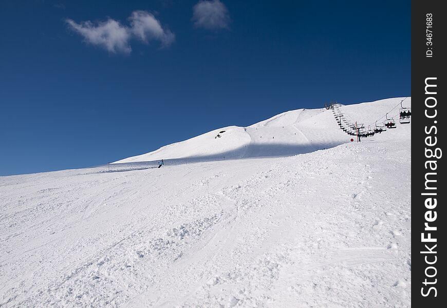 Wintersports on the alps