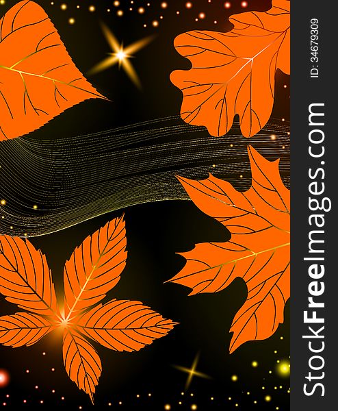 Abstract Autumn Background. Vector Illustration. Eps 10.