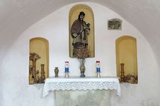 Interior Of A Small Chapel Royalty Free Stock Photo Interior Of A Small Chapel Royalty Free Stock Photo