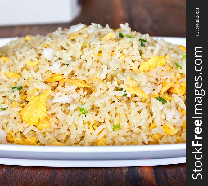 Crab fried rice, Thai cuisine style. Crab fried rice, Thai cuisine style.