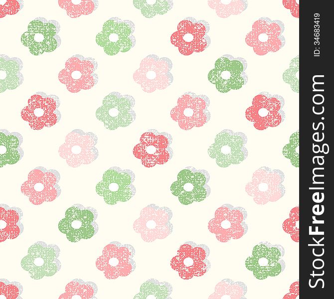 Simple Floral Shabby Background